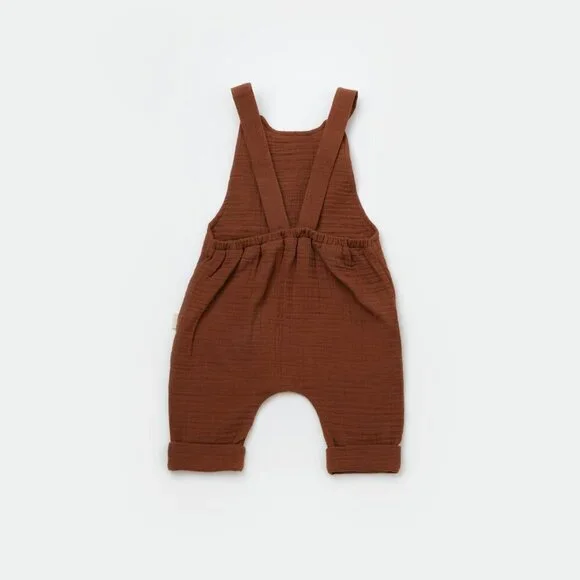 100% Organic Cotton Salopet Romper,Unisex - Picture 7 of 8